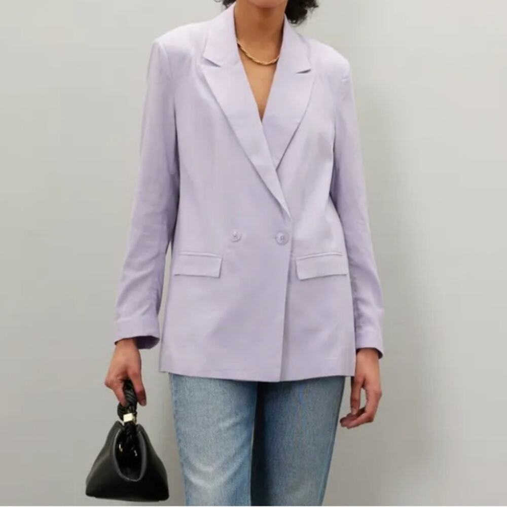 Thakoon Lilac Linen Blazer Size 0
